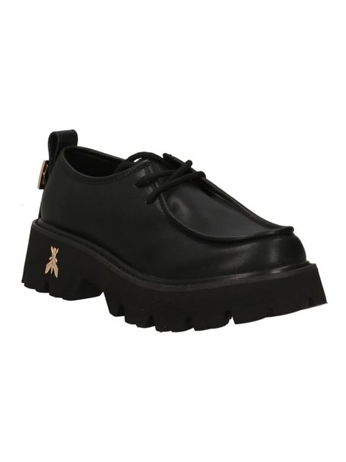 Mocassini neri logo PATRIZIA PEPE | PJ970.31NERO